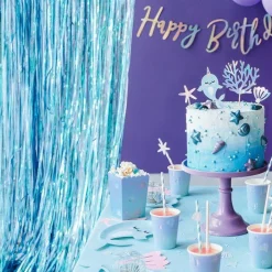 Blue Foil Curtain - 2.5M