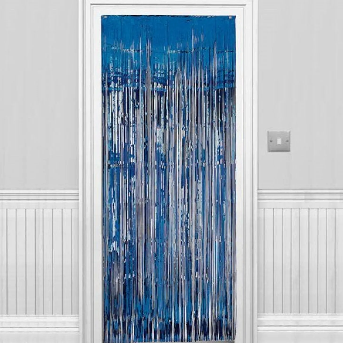 Blue Foil Door Curtain - 2.4M X 92Cm