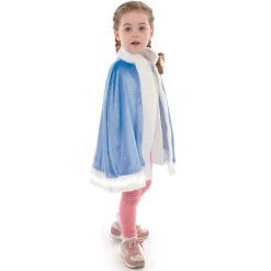 Blue Light Up Cape And Wand - Child