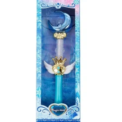 Blue Light Up Cape And Wand - Child