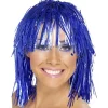 Blue Tinsel Wig