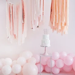 Blush & Rose Gold Streamer Ceiling Decoration