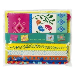 Boho Mix Pom Pom Bunting - 4M