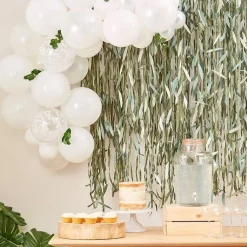 Botanical Baby Mini White Foliage Balloon Arch - 45 Balloons