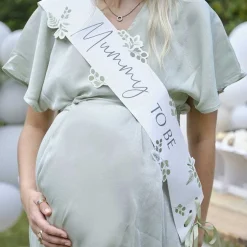 Botanical 'Mummy To Be' Sash