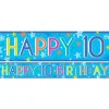 Boys 10Th Birthday Paper Banners - 1M (3Pk)