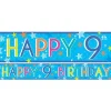 Boys 9Th Birthday Paper Banners - 1M (3Pk)