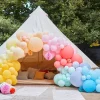 Brights & Fans Balloon Arch Backdrop - 200 Balloons
