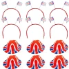 British Mini Hats & Flag Headbands - Kit For12