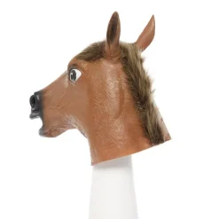 Brown Horse Rubber Mask