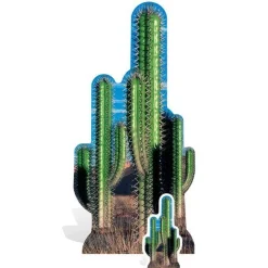 Cactus Group Cardboard Cutout - 152Cm X 72Cm