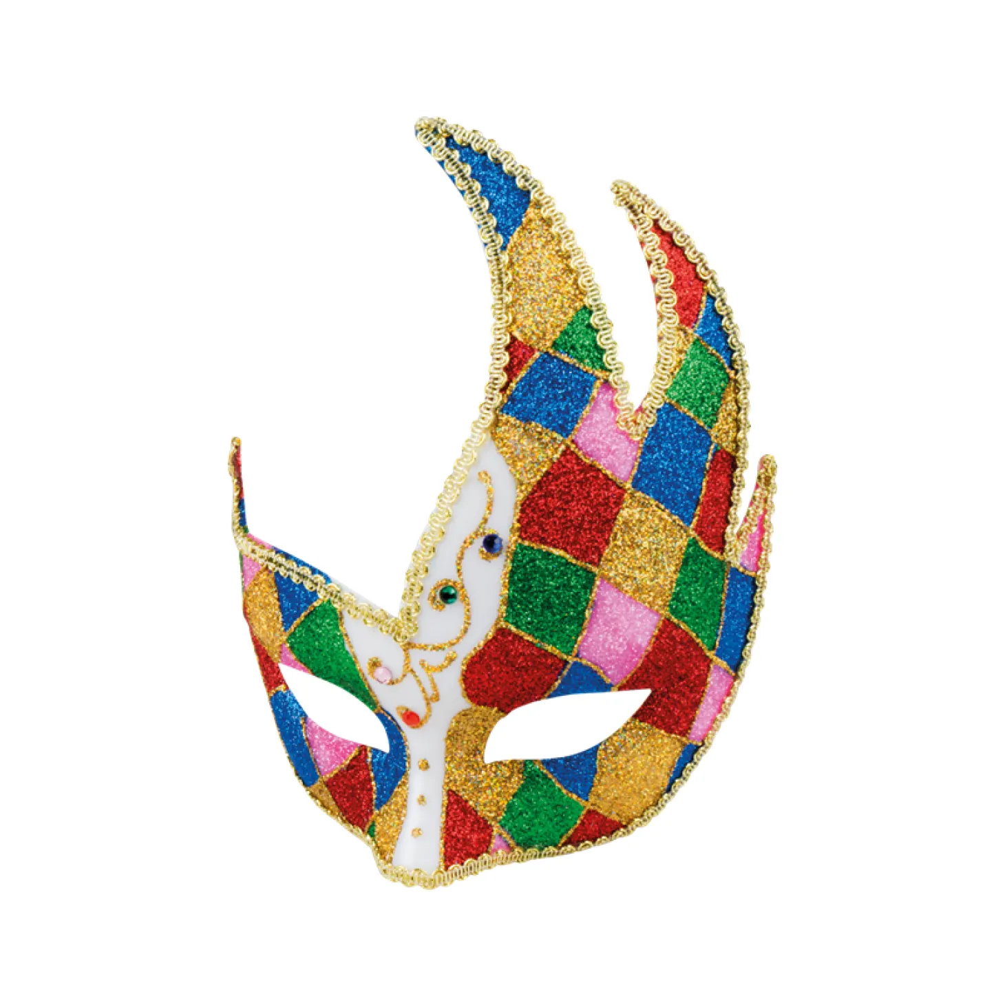 Carnival Jester Masquerade Mask
