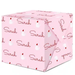 Cats Christmas Personalised Wrapping Paper- 62 X 100Cm Sheet