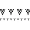 Checkered Race Flag Plastic Bunting - 3.7M