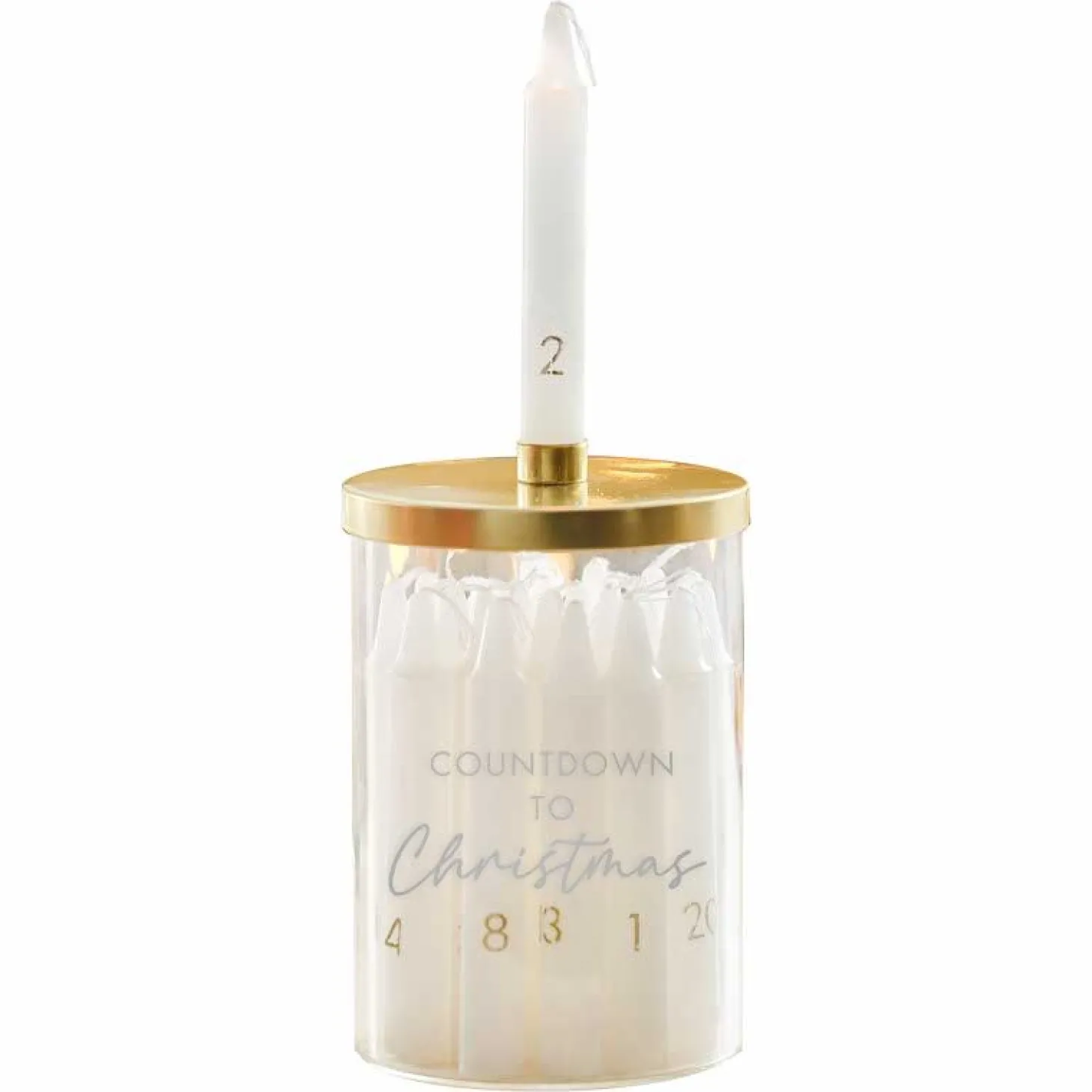 Christmas Candle Advent Calendar - 15Cm