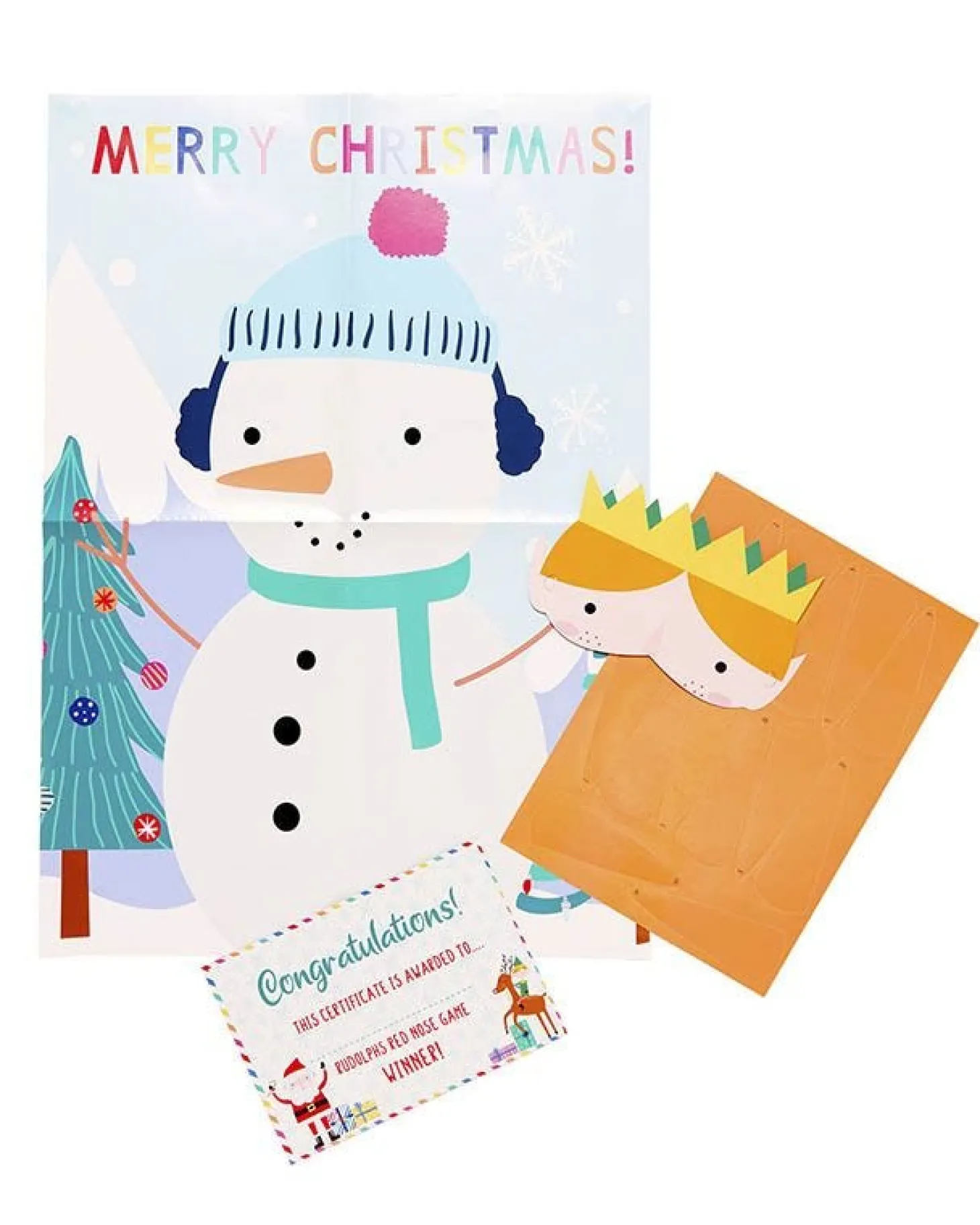 Christmas Pin The Nose On The Snowman Game