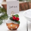 Christmas Pudding Place Card Holder (6Pk)