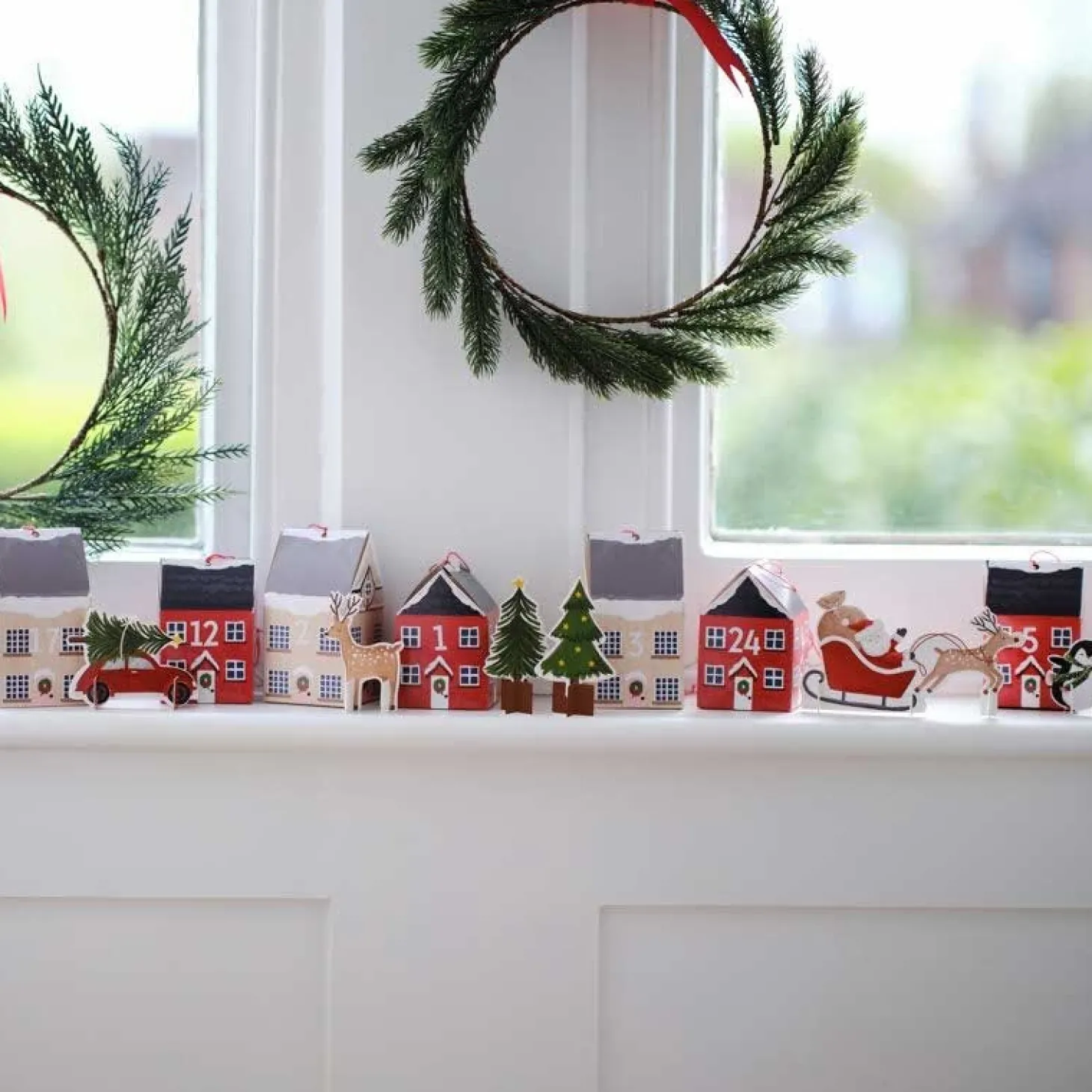 Christmas Scene Advent Calendar Boxes