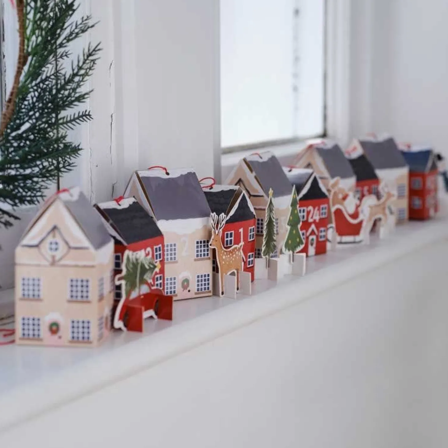 Christmas Scene Advent Calendar Boxes