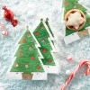 Christmas Tree Shaped Paper Napkins - 32Cm (12Pk)