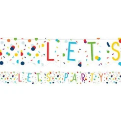 Confetti Birthday Flag Banner - 1.85M