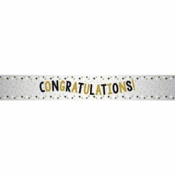 Congratulations Metallic Foil Banner