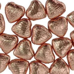 Copper Foil Chocolate Hearts X20