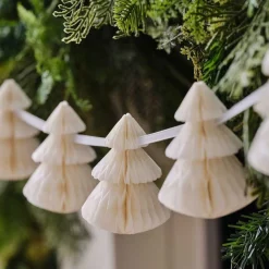 Cream Honeycomb Trees Garland - 2M