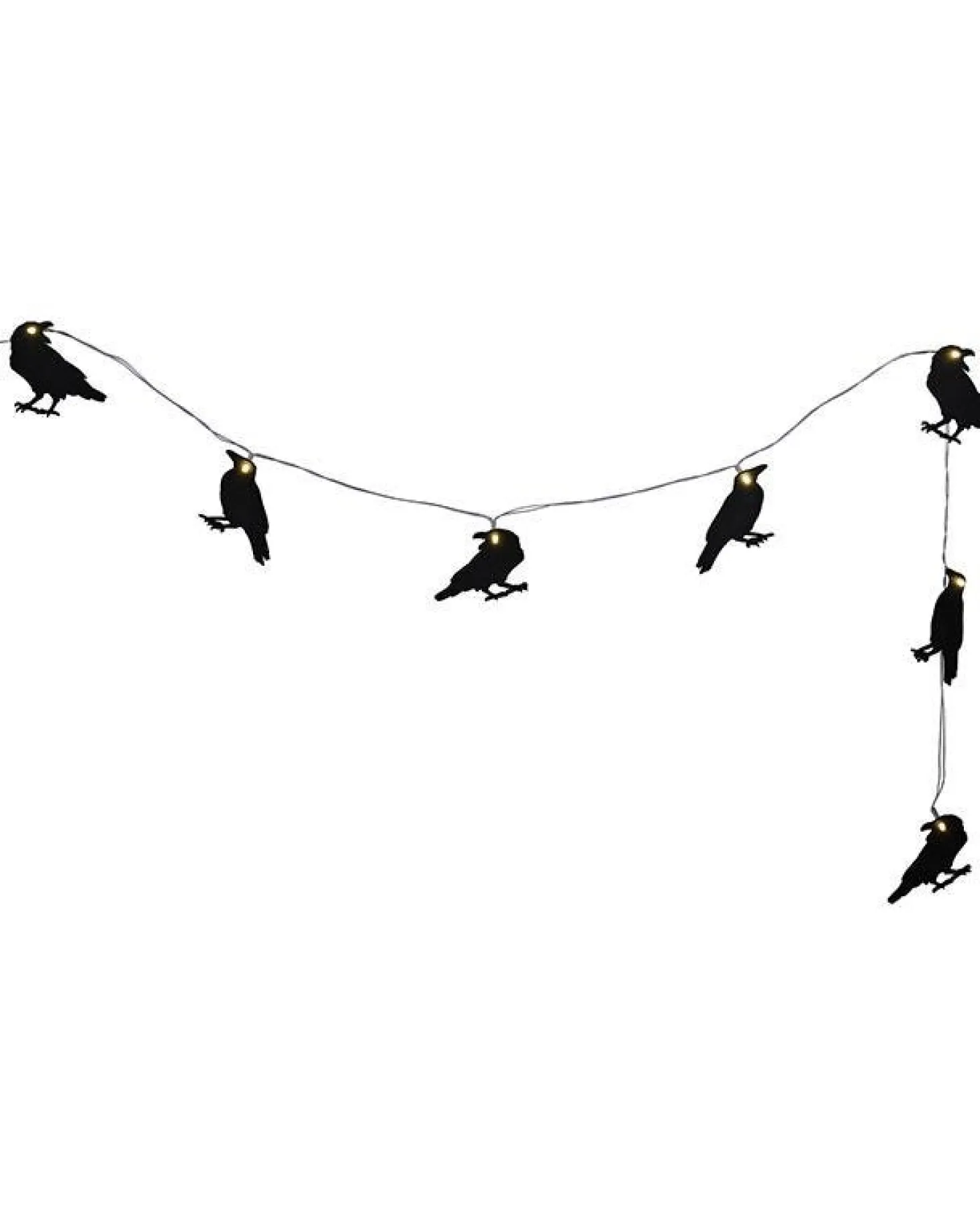 Crow Led Wooden Bunting