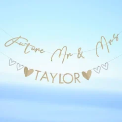 Customisable Future Mr/Mrs Paper Letter Banner