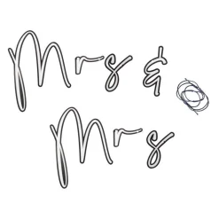 Customisable Mr & Mrs Paper Bunting - 2M