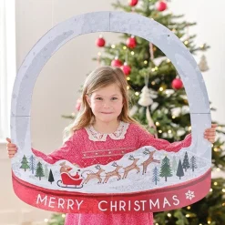 Customisable Snowglobe Christmas Photo Booth Frame