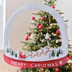 Customisable Snowglobe Christmas Photo Booth Frame