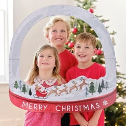 Customisable Snowglobe Christmas Photo Booth Frame