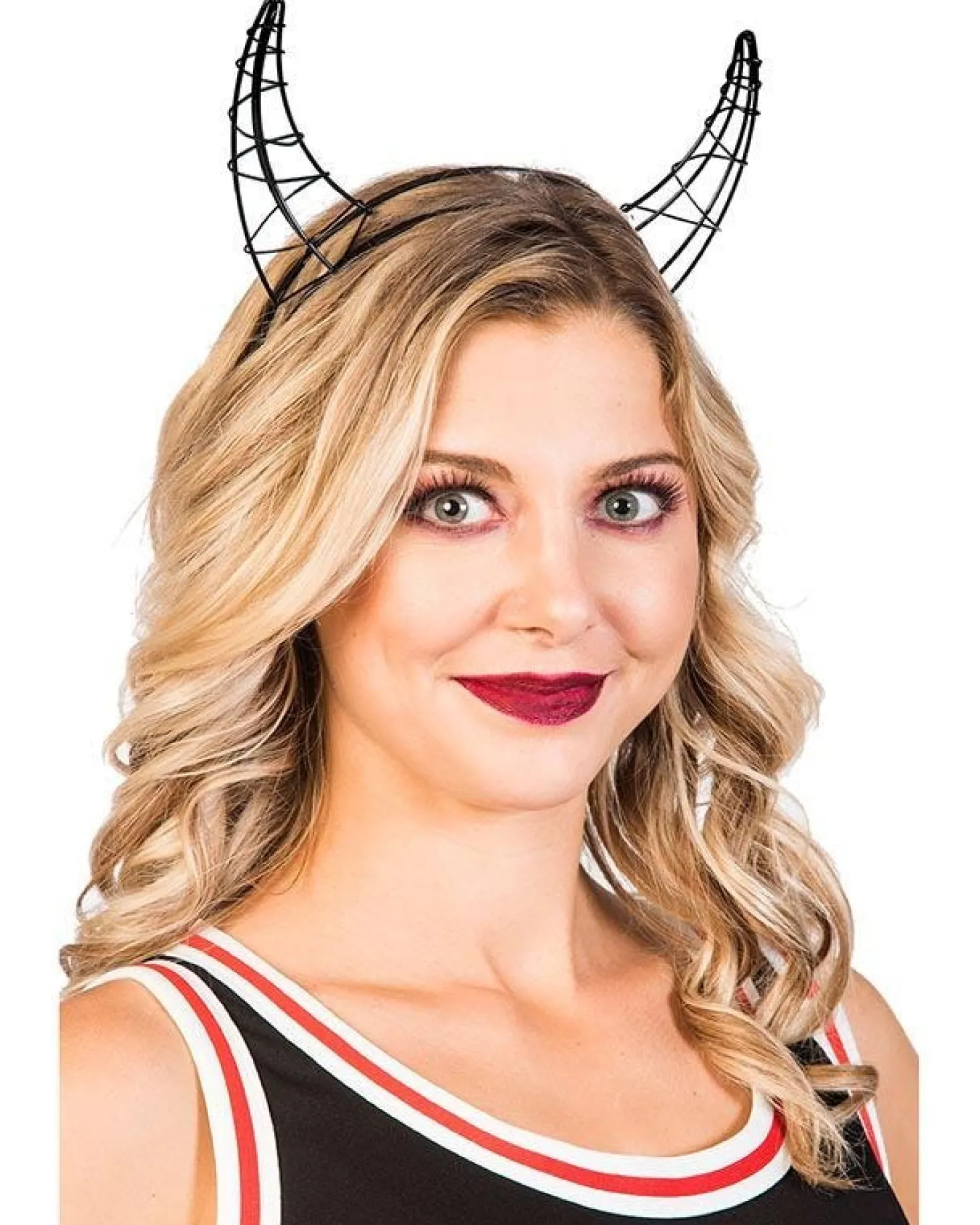 3D Black Devil Headband