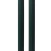 Dark Green Ribbed Candles (2Pk)