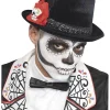 Day Of The Dead Flower Top Hat