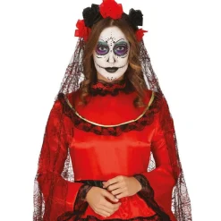 Day Of The Dead Headband Veil