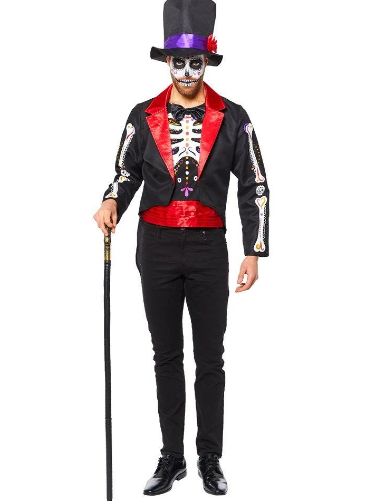 Day Of The Dead Jacket - Adult Costume