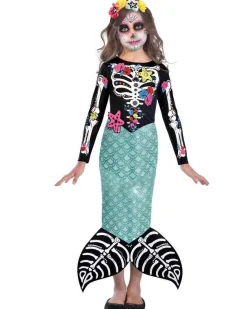 Day Of The Dead Mermaid - Childs Costume