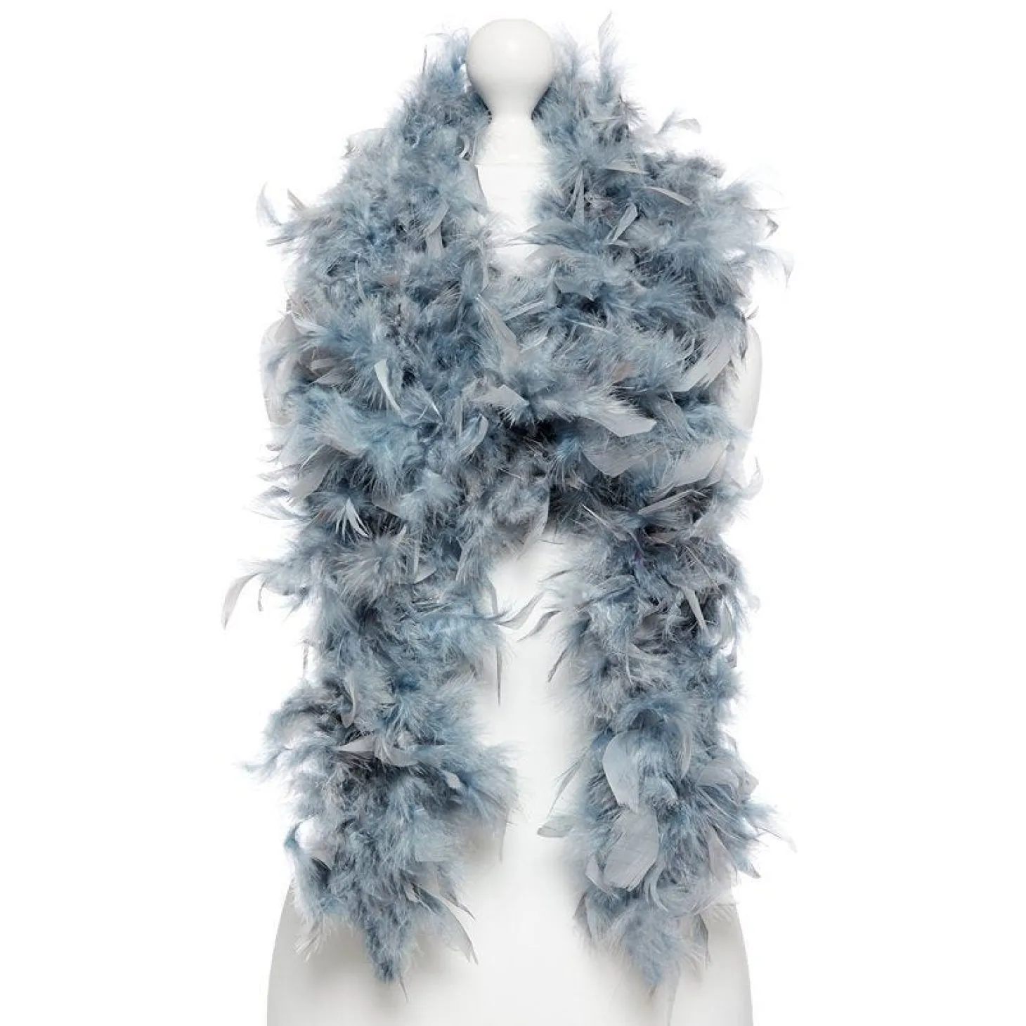 Deluxe Grey Feather Boa