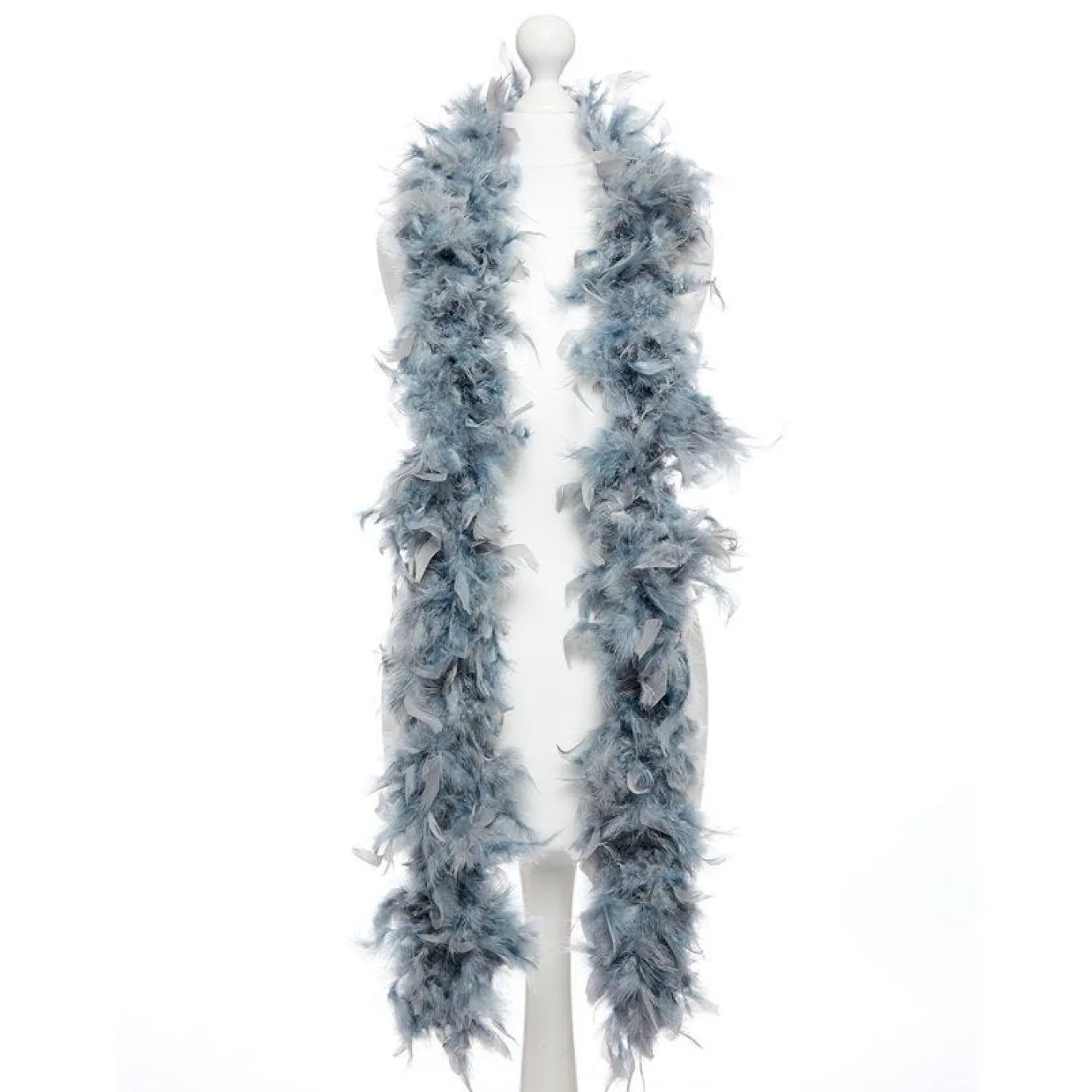 Deluxe Grey Feather Boa