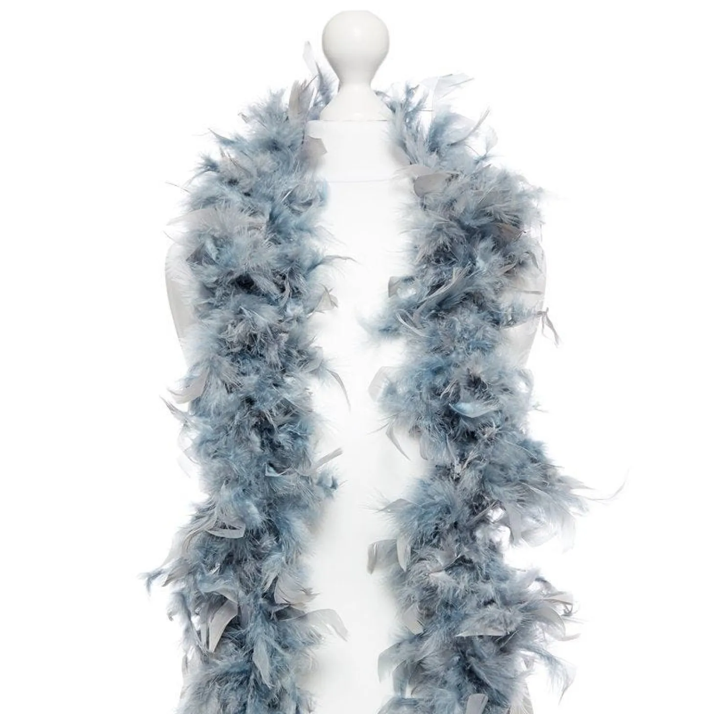 Deluxe Grey Feather Boa