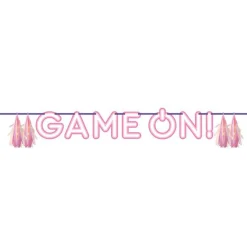 Digital Game 'Game On!' Paper Letter Banner - 1.6M