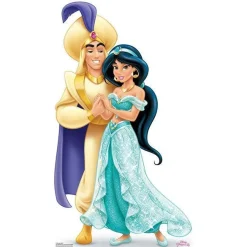 Disney Princess Jasmine & Aladdin Cardboard Cutout - 89Cm X 51Cm