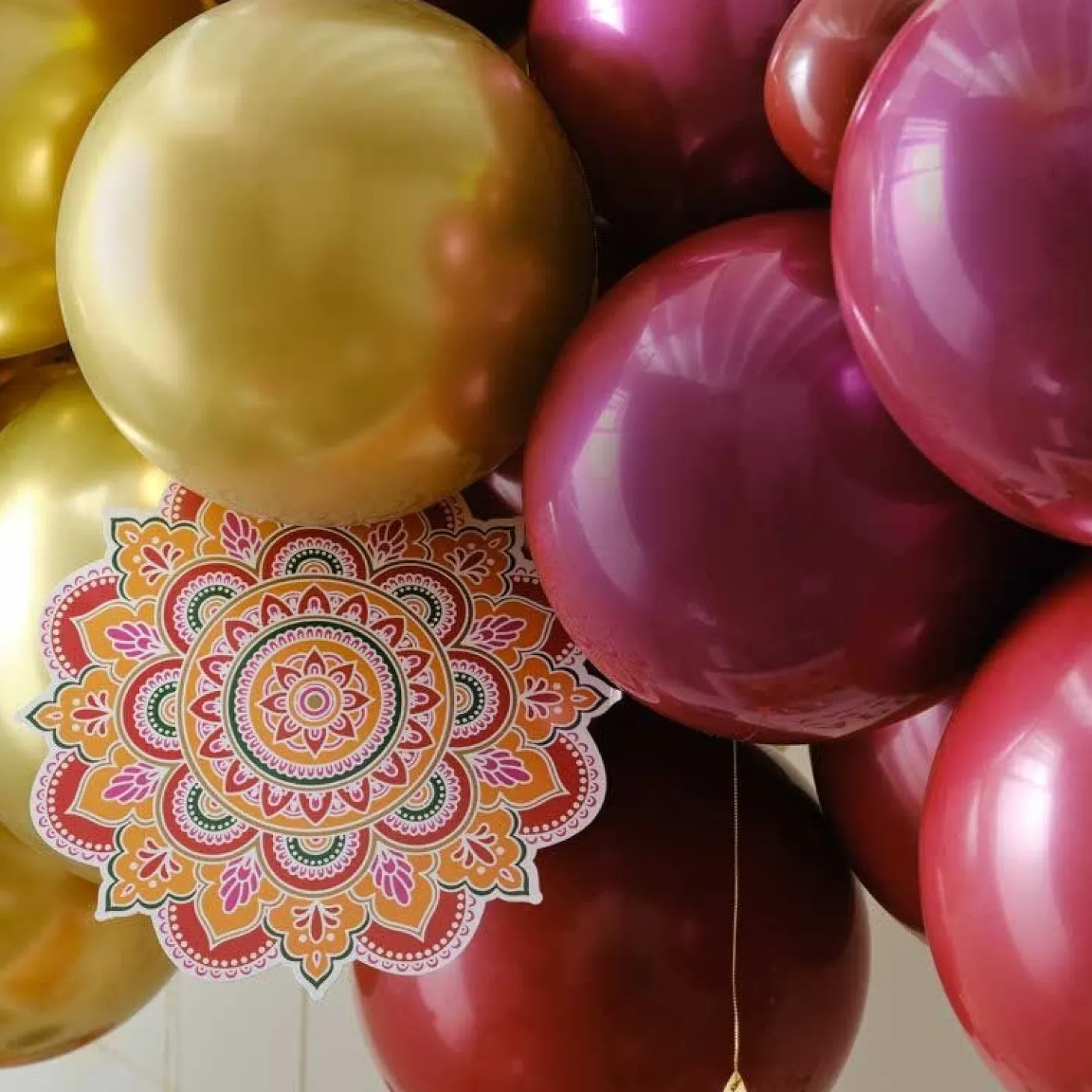 Diwali Balloon Arch - 75 Balloons