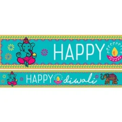 Diwali Paper Banners - 1M (3Pk)