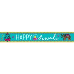 Diwali Paper Banners - 1M (3Pk)