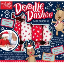 Doodle Dasher Game Crackers - 23Cm (6Pk)