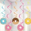 Doughnut Time Dizzy Dangler Hanging Decorations - 99Cm (5Pk)